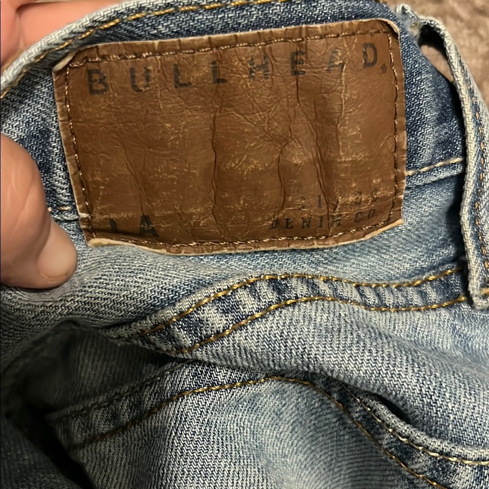 Bullhead Blue Slim Straight Jeans Classic vintage denim